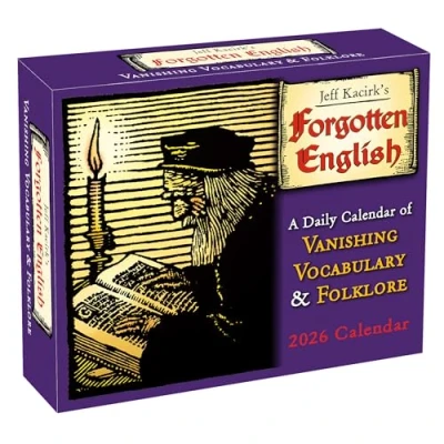 Image of Forgotten English Desk Calendar 2026