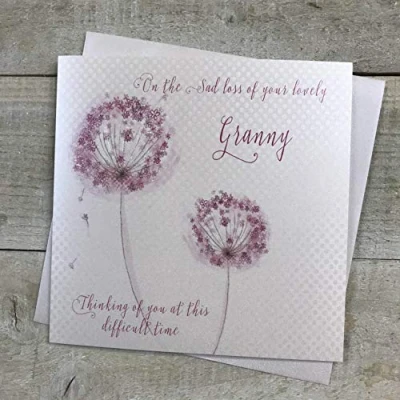 Image of Sympathy Handmade Card Loss of Granny by WHITE COTTON CARDS VN97 GNY