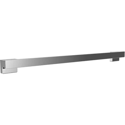 Image of EMCO Cue Bathroom Towel Rail Wall Mounted 800mm Metal for Hand and Bath Towels, Chrome
