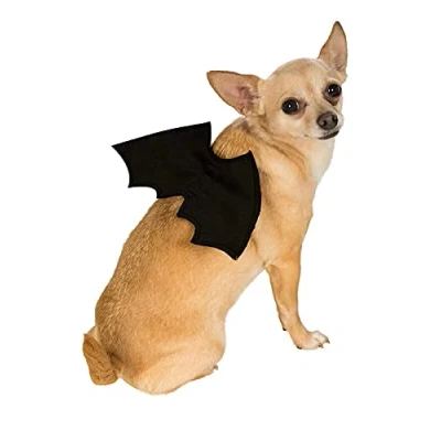 Image of Rubie&#039;s 886869S M Official Black Vampire Bat Wings, Pet Halloween Fancy Dress Accessory, Dog Size Small Medium,