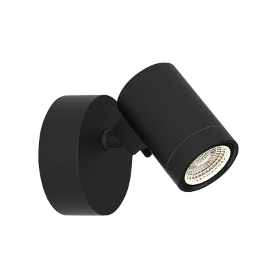 Image of Bayville Single Spot LED Outdoor Spotlight Textured Black IP65