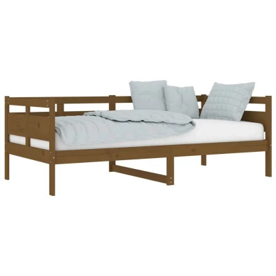 Image of vidaXL Day Bed without Mattress Honey Brown Solid Wood Pine 90x190 cm Single