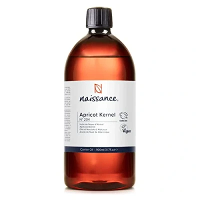 Image of Naissance Apricot Kernel Oil (No. 204) 900ml Natural Moisturiser for Skin, Face, Beard, Nails, Hair, Body, Scalp Massage, Aromatherapy, DIY Beauty, Conditioner