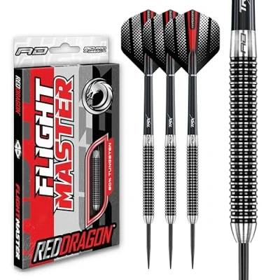 Image of RED DRAGON Swingfire 1: 26g Flightmaster Tungsten Darts Set with Flights and Stems