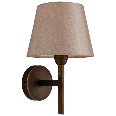 Image of Transition 1 Light Single Indoor Wall Bronze, Oyster Shade, E14