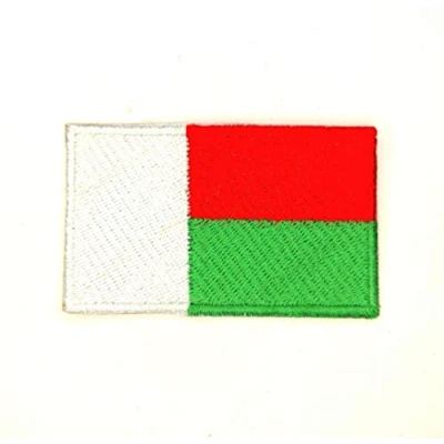 Image of Madagascar National Country Flag Iron Sew on Embroidered Patch