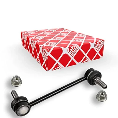 Image of 51942168, 52118065, 53403319 Anti roll bar link FEBI BILSTEIN 106241 Rear Axle Left, Right 183,5mm M12 x 1,25 with nuts Steel