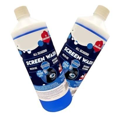 Image of Effective Smear Free 1 Litre Blue Screen Wash All Seasons Down To 5 Degrees Low (3)
