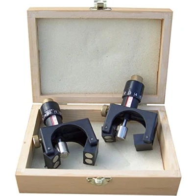 Image of CHARNWOOD PKSJ Woodworking Planer Blade Depth Setting Jig, Magnetic Holders