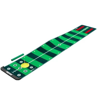 Image of Longridge 4 Speed Track Golf Putting Mat Green