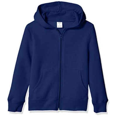 Image of Amazon Essentials Boys&#039; Fleece Zip Up Hoodie Sweatshirt, Navy, 10 Years