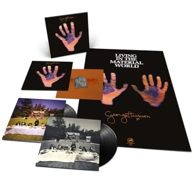 Image of George Harrison Living In The Material World 50th Anniversary Deluxe 2LP Sealed 2024 UK 2 LP vinyl set DH0050DLXLP
