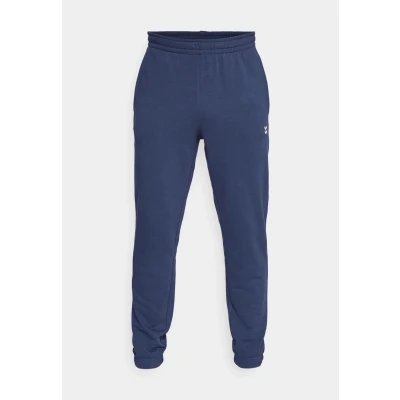 Image of Hummel Pulse Sweat Pants for Men Comfortable Blue Running Trousers in Dress Blues