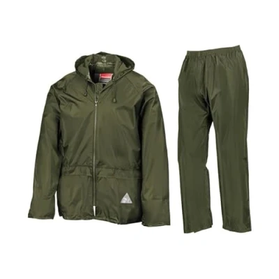 Image of Result R95X Mens Waterproof Jacket and Trouser Set Olive M