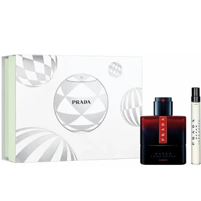 Image of Prada Luna Rossa Ocean Parfum 50ml Gift Set 2024 (Contains and 10ml Travel Spray)