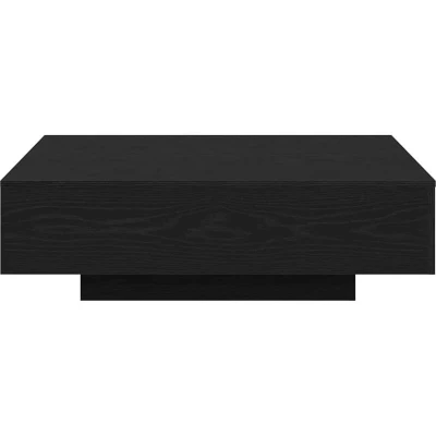 Image of vidaXL Coffee Table Black Oak 100x100x31 cm Engineered Wood