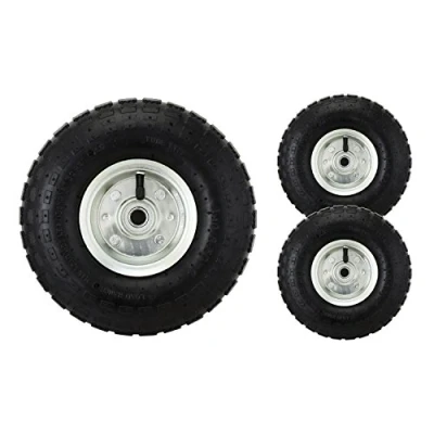 Image of Bond Hardware® Set of 2 10&quot; Pneumatic Wheels For Sack Trucks / Trolleys Wheelbarrows