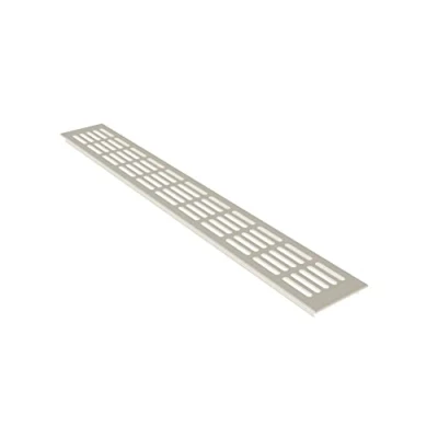 Image of Ventilation Grill Plate / Screen 80 x 600 mm Aluminium White Coated