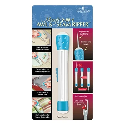 Image of Taylor Seville Originals Magic 2 in 1 AWL and Seam Ripper with Ultra Sharp Blade Piece