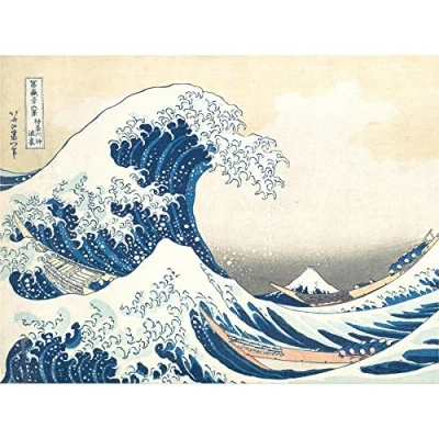 Image of Hokusai Great Wave off Kanagawa Canvas Wall Art Print