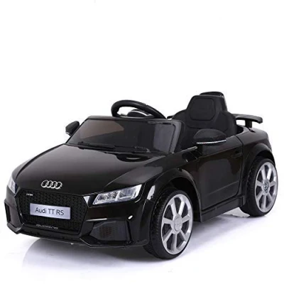 Image of Audi Licensed TT RS 12V OutdoorToys Children’s Battery Operated Rechargeable Kids Electric Ride On Toy Car with 2.4G Parental Remote Control, Black