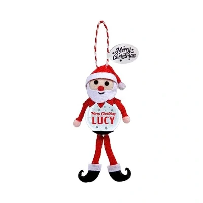 Image of Personalised Snowglobe tree decoration (Lucy)