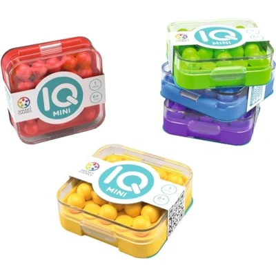 Image of SmartGames IQ Mini, Create Your Own Challenges, Compact Puzzle Game, 6+ Years