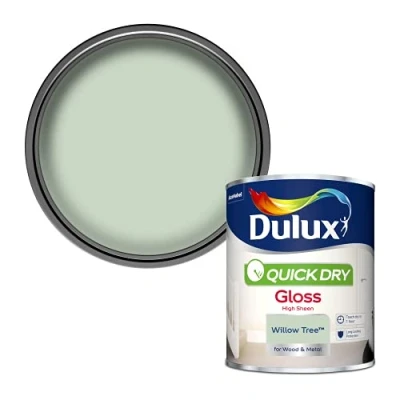 Image of Dulux 5358149 Quick Dry Gloss Paint Willow Tree 750ML