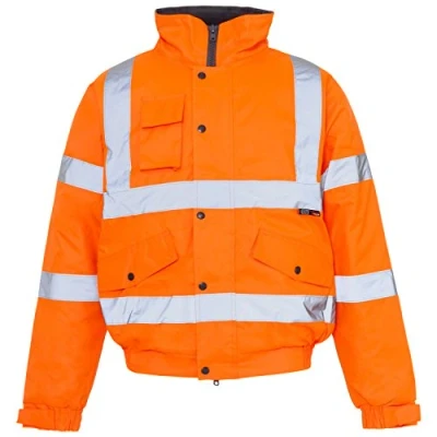 Image of Supertouch 36885 GO/RT HI VIS Standard Storm Bomber Jacket Orange