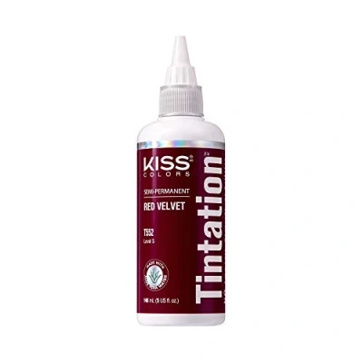 Image of Kiss Tintation Semi Permanent Hair Color 5 Ounce, T552 Red Velvet