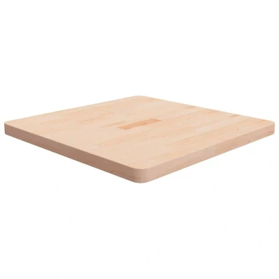 Image of vidaXL Square Table Top 70x70x4 cm Untreated Solid Wood Oak