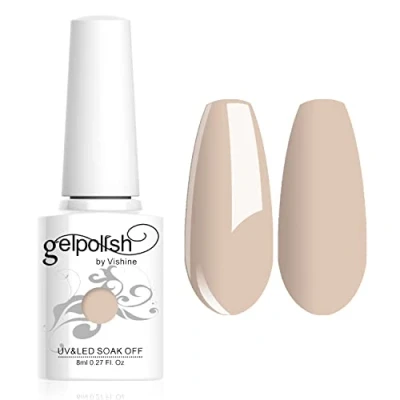 Image of Vishine 8ml Gelpolish UV LED Soak Off Varnish Color Gel Nail Polish Manicure Salon Beige #1405