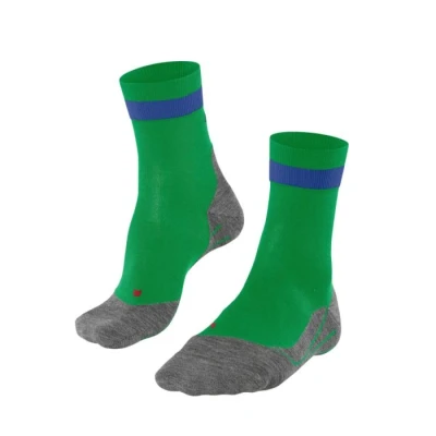 Image of FALKE Men&#039;s RU4 Endurance M SO Cotton Anti Blister 1 Pair Running Socks, Green (Mineral 7016), 11 12.5