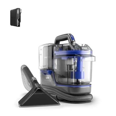 Image of Vax Spotwash Home Cordless Spot Cleaner Kills 99% of Bacteria** Up to 25min Runtime Boost Mode CLSWMPKP, Grey/Blue