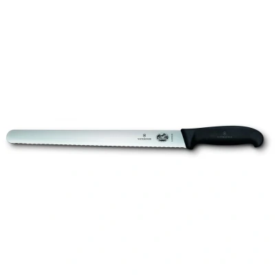 Image of Victorinox Fibrox 36cm Slicing Knife Round Tip Serrated Edge (5423336)