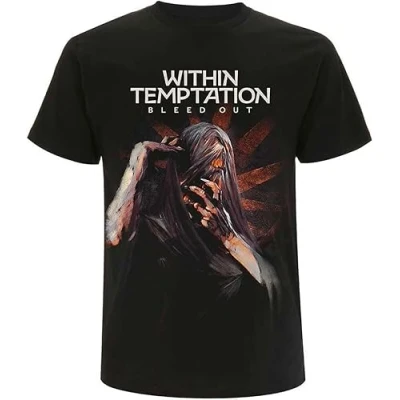 Image of DFXBHW Within Temptation &#039;Bleed Out Album&#039; (Black) Unisex Short Sleeve T Shirt