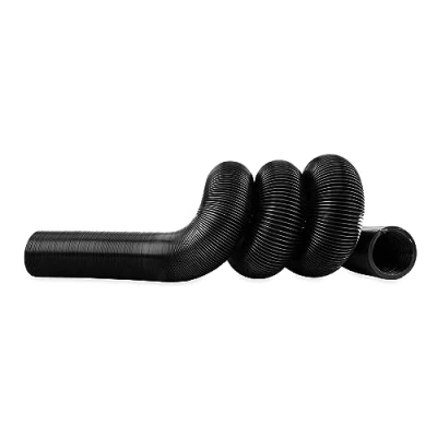 Image of Camco 20 Foot RV Sewer Hose Features a Durable HTS Vinyl Construction, Designed to Work with Threaded and Slip Fittings, has 3 Inch Diameter Opening (39611), Black