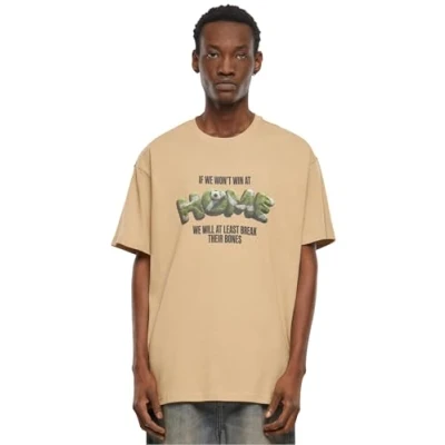 Image of Mister Tee Men&#039;s Upscale T Shirt Home Heavy Oversize Tee, 100% Cotton, Union Beige, S