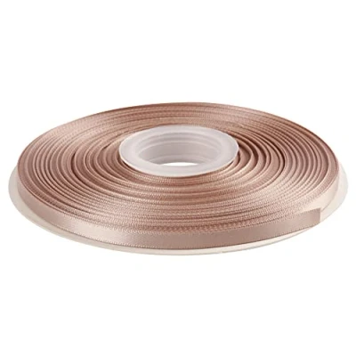 Image of AVANAVA 6mm Wide Double Face Satin Ribbon 45 Meters (823 Ash)