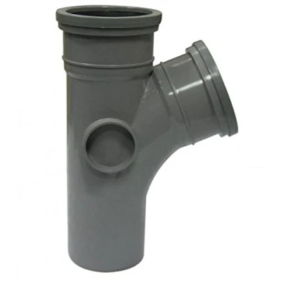 Image of FLOPLAST 110mm Soil Ring Seal 112.5 Degree Branch Grey