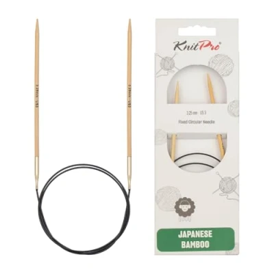Image of KnitPro Bamboo circular needle 80cm 3.25mm 3pcs