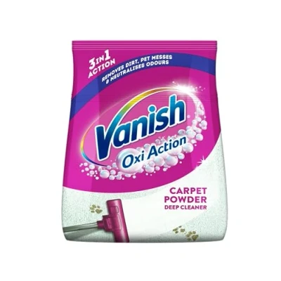 Image of Vanish Oxi Action Upholstery &amp; Carpet Cleaner, Stain Remover Powder for Large Area Cleaning, 650g Spring Flowers Fragrance Cleans and Freshens your