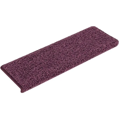 Image of vidaXL Stair Mats 30 pcs 65x21x4 cm Dark Purple Rectangular Edge