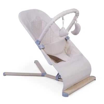 Image of Red Kite Baya Bouncer Ergonomic Self Bouncing Adjustable Baby with Toy Bar (Oatmeal)