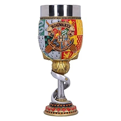 Image of Nemesis Now Harry Potter Collectible Goblet, Resin, Yellow, 19.5cm