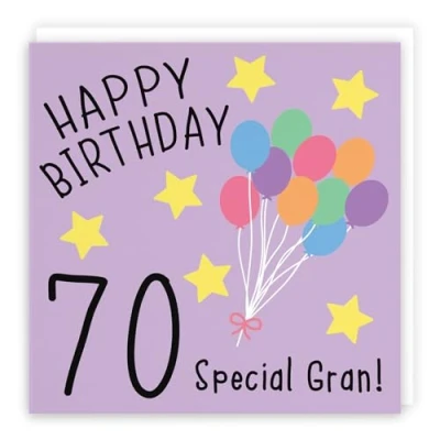Image of Hunts England Gran 70th Birthday Card Happy 70 Special Original Collection Fun Age