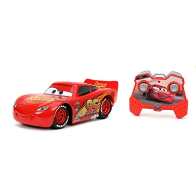 Image of Disney Pixar Cars 1:24 Lightning McQueen RC Remote Control Car 2.4 GHz Red, Toys for Kids