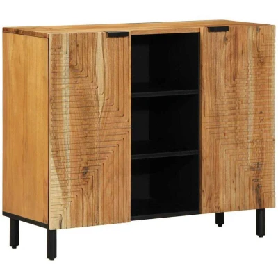 Image of vidaXL Sideboard 90x33x75 cm Solid Wood Acacia