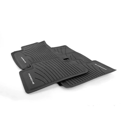 Image of Genuine Porsche Macan All Weather Floor Mats in Agate Gray LHD