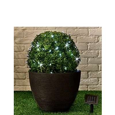 Image of PMS 957126 White Solar String 160 Lights Accessory, Black